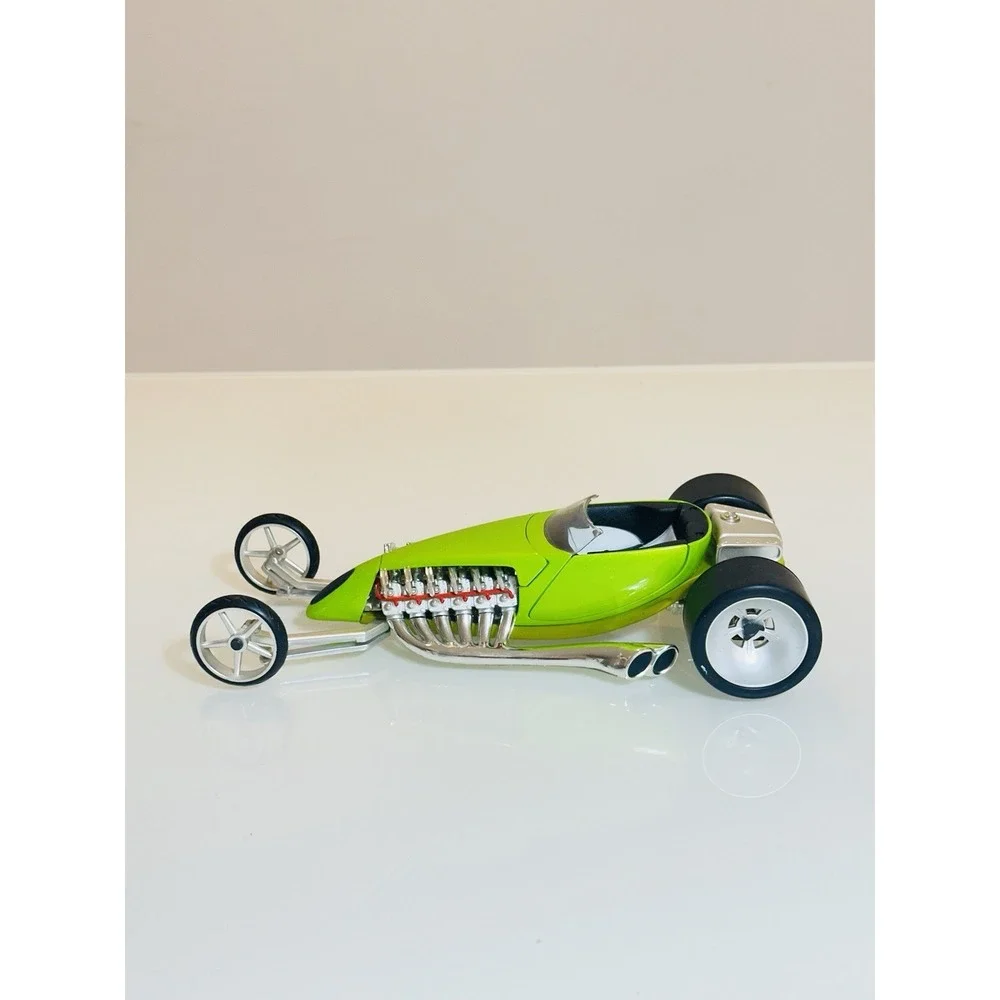 Hot Wheels Twin Mill 1:18 Diecast Model Car Lime Green Custom Hot Rod Rare